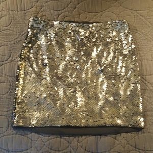 Sequin mini skirt